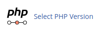 The Select PHP Version tool in cPanel