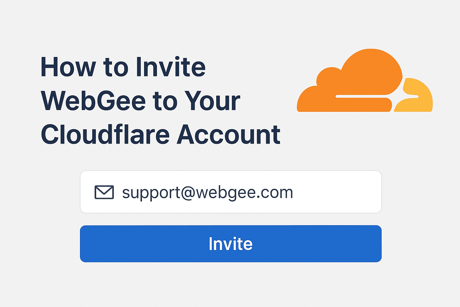 The Cloudflare dashboard
